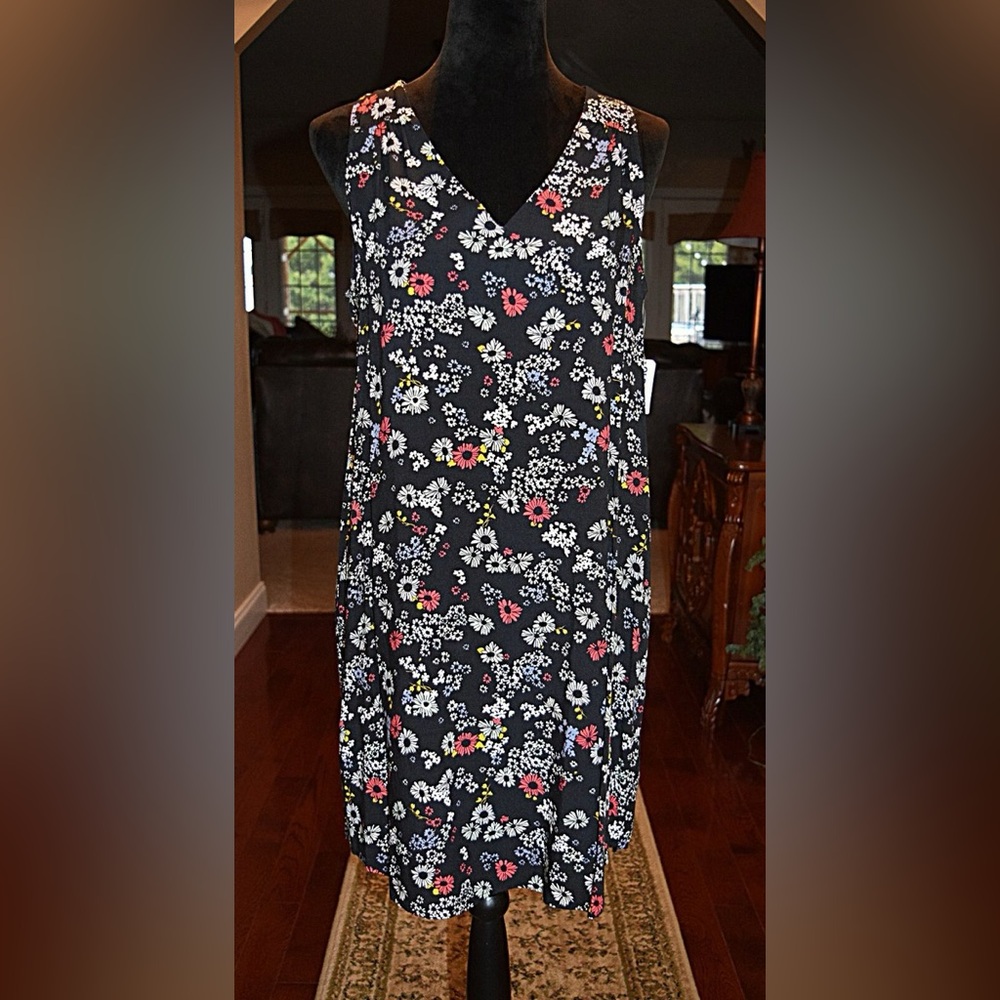 Old Navy Black Floral Maxi Skirt
